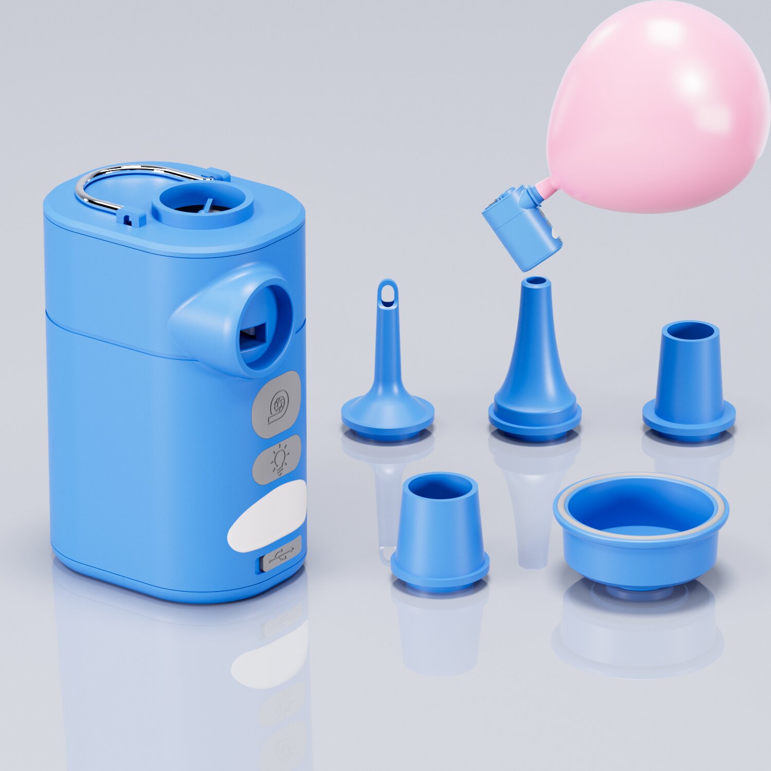 Wedding Qw - Pompa Elettrica per Palloncini, Gonfiatore Portatile