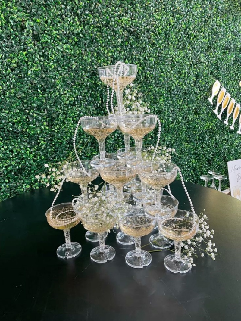 20-60PCS Acrilico Champagne Co - Champagne Tower Set recensione e prezzo