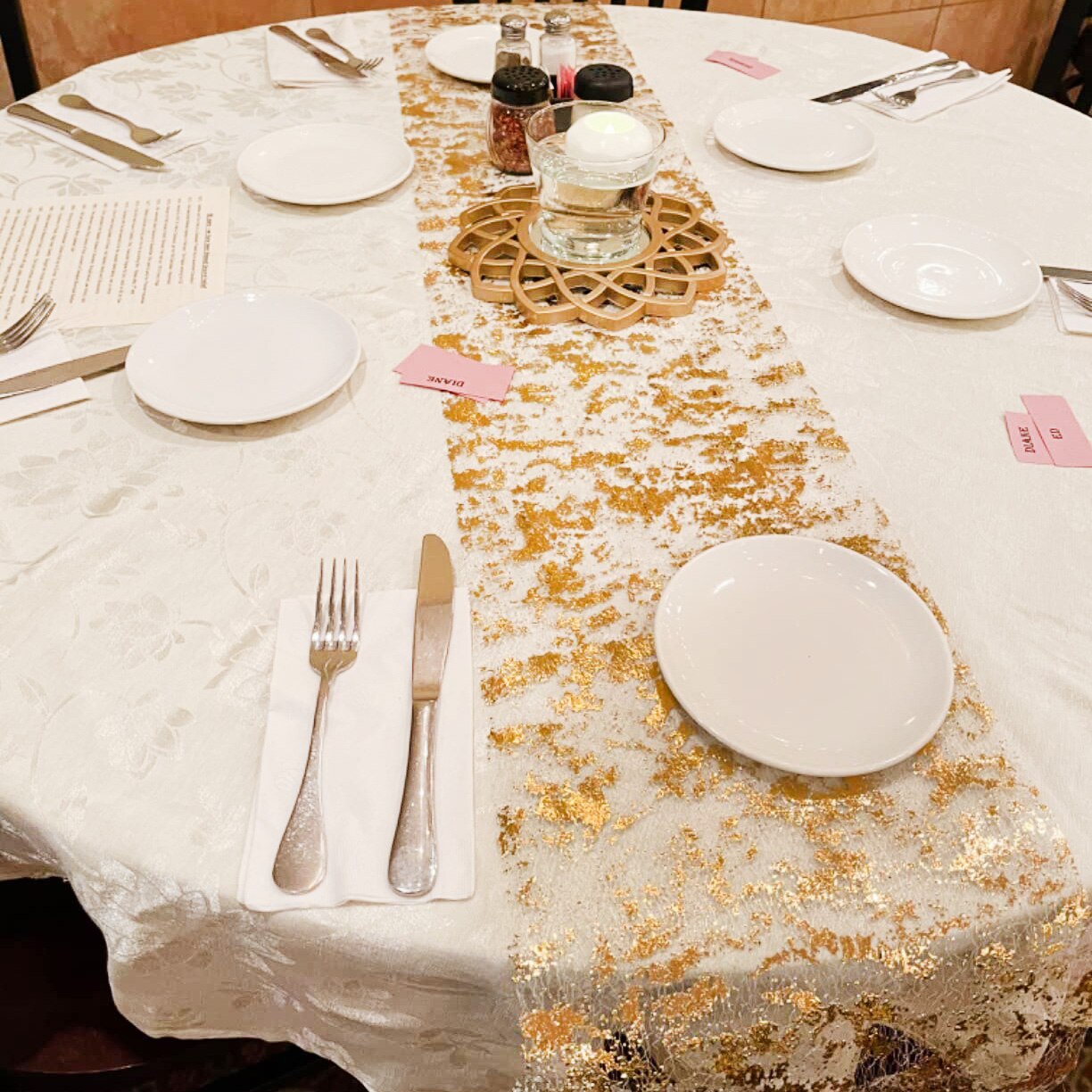Sparkle Metallic Gold Thin run - Table Runner Sequin recensione e prezzo