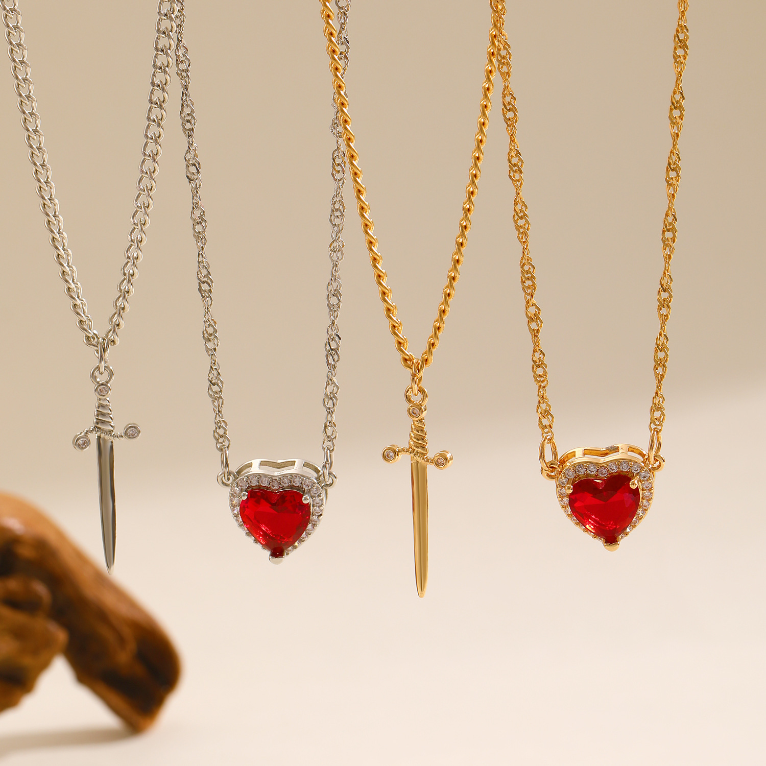 Collana di coppia di cuori e s - Wedding Qw recensione e prezzo