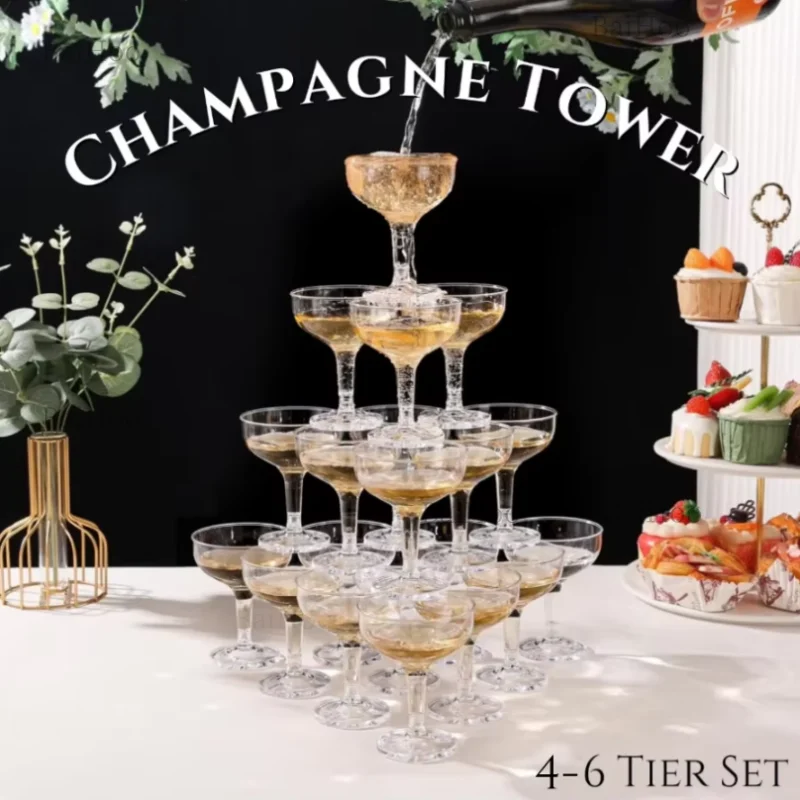 Set di 20-60 Bicchieri in Acri - Champagne Tower Set recensione e prezzo